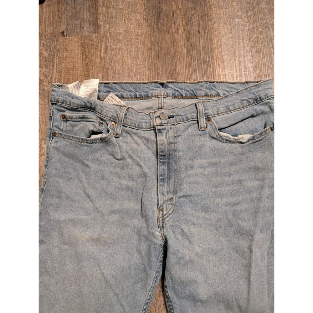 Levis 511 Slim Fit Mens 38/34 Lot of 2 Light Wash Ripped Distressed Denim Jeans - Picture 5 of 16